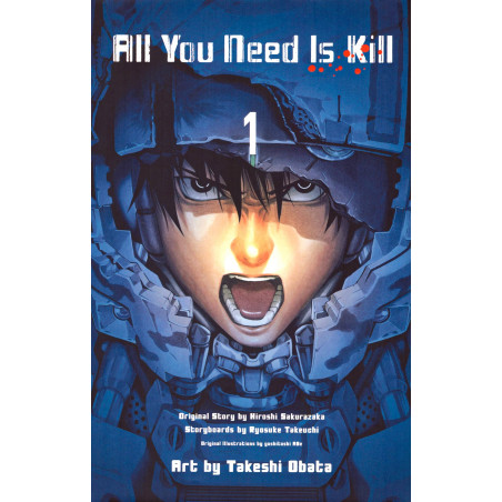 Couverture manga d'occasion All You Need Is Kill Tome 01 en version Japonaise
