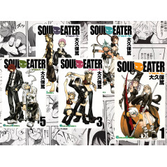 Couverture manga d'occasion Soul Eater Lot T01 à T05 en version Japonaise