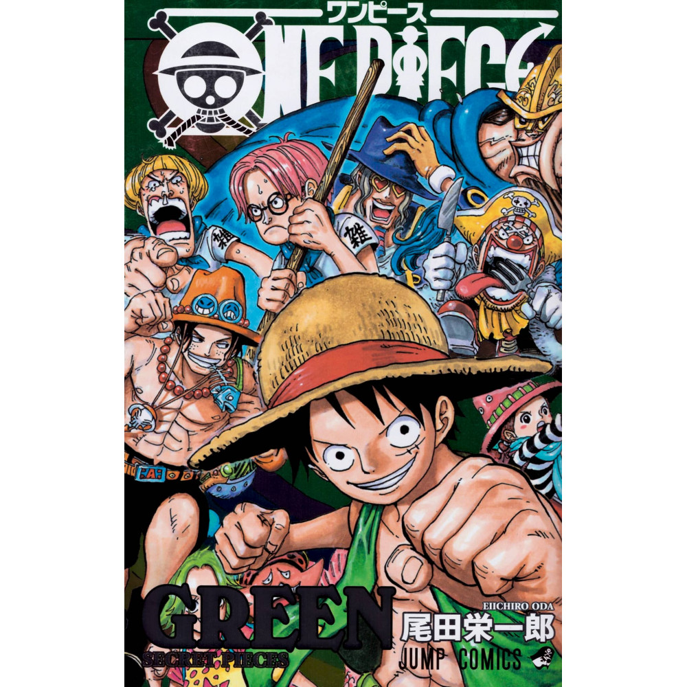 Couverture livre d'occasion One Piece Green Data File en version Japonaise