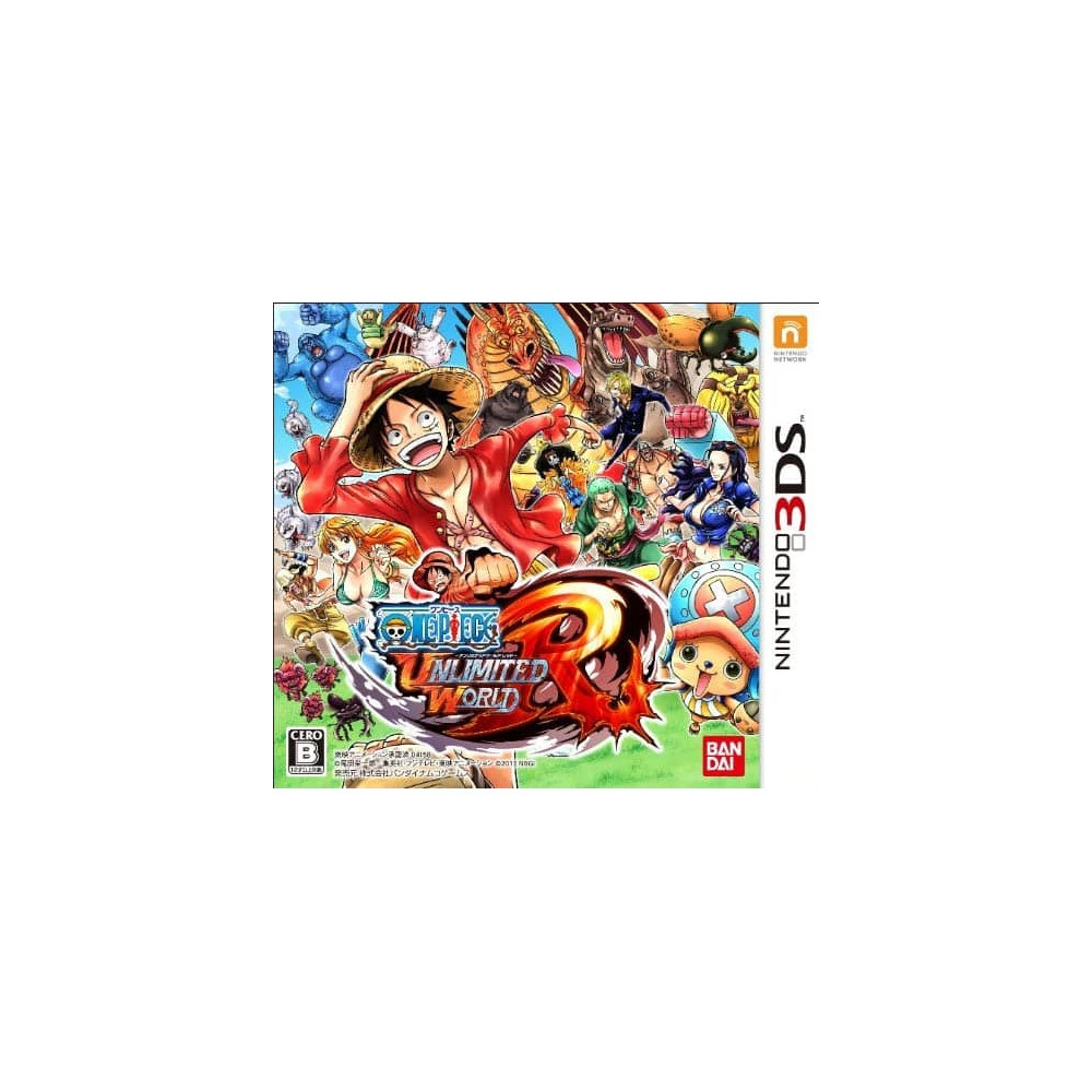 Jaquette One Piece: Unlimited World R Jeu Nintendo 3DS - Import Japon