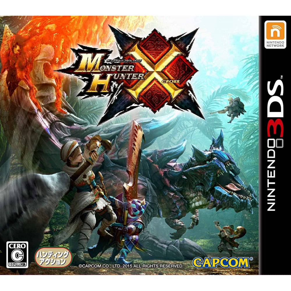 Jaquette Monster Hunter X-Cross Jeu Nintendo 3DS - Import Japon