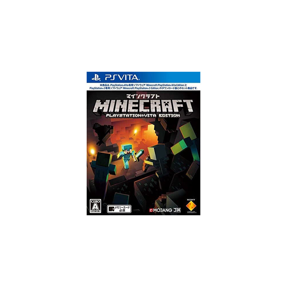 Jaquette Minecraft jeu video Sony Ps Vita import japon