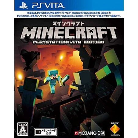 Jaquette Minecraft jeu video Sony Ps Vita import japon
