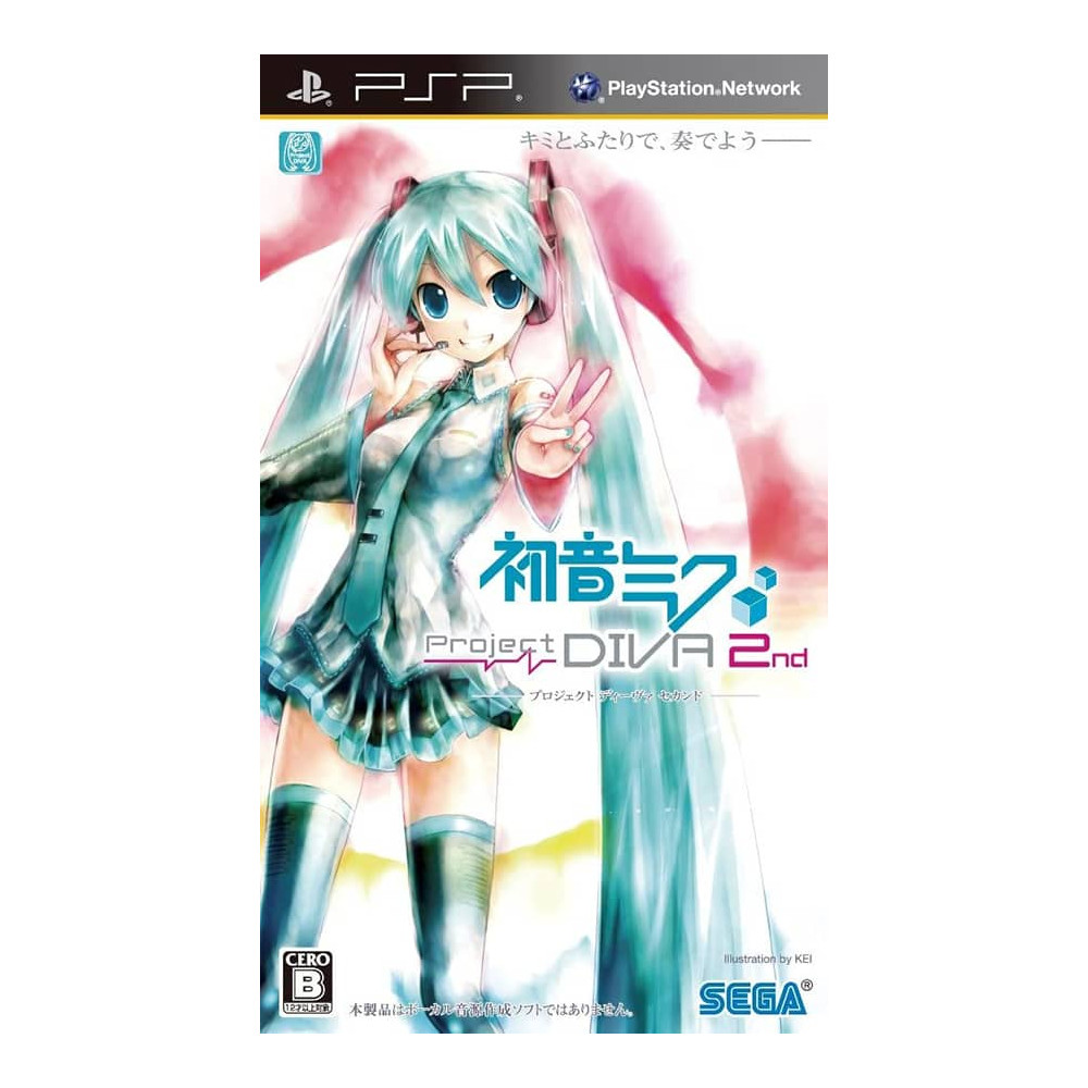Jaquette Hatsune Miku: Project Diva 2nd jeu video Sony psp import japon