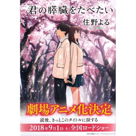 I Want To Eat Your Pancreas Bunko - Couverture Alternative