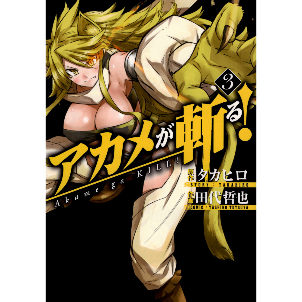 Couverture manga d'occasion Akame ga Kill! Tome 3 en version Japonaise