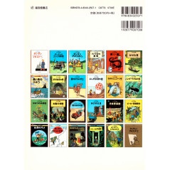 Face arrière livre d'occasion Tintin - Le Secret de La Licorne (Couverture souple) en version Japonaise