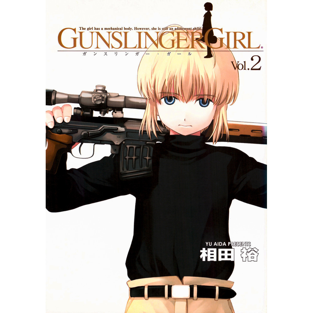 Couverture manga d'occasion Gunslinger Girl Tome 02 en version Japonaise