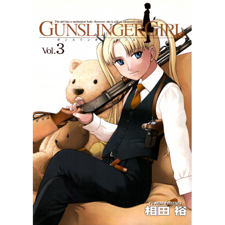 Couverture manga d'occasion Gunslinger Girl Tome 03 en version Japonaise