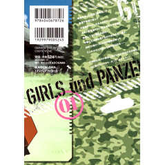 Face arrière manga d'occasion Girls & Panzer Little Army Tome 01 en version Japonaise