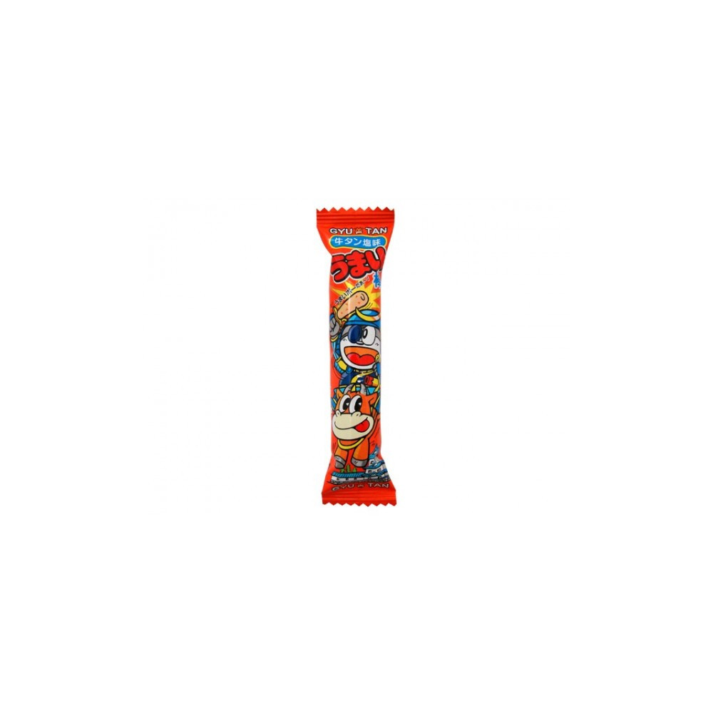 Snack Japonais à base de maïs avec ici une saveur de Langue de Bœuf Salé Snack Japonais à base de maïs avec ici une saveur de Langue de Bœuf Salé