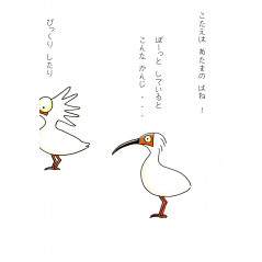 Page livre pour enfant d'occasion Hé, tu Connais l'Ibis ? en version Japonaise