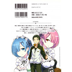 Face arrière livre d'occasion Re:Zero – Deuxième Arc : Une semaine au Manoir Tome 01 en version Japonaise