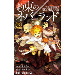 Couverture livre manga d'occasion The Promised Neverland Tome 03 en version vo Japonaise