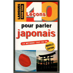 Face avant livre apprentissage d'occasion 40 leçons pour parler Japonais