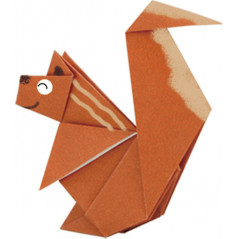 Kit  Origami - Animaux - Ecureuil