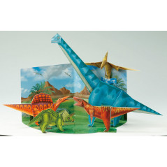 Kit  Origami - Dinosaures - les 5 dinosaures