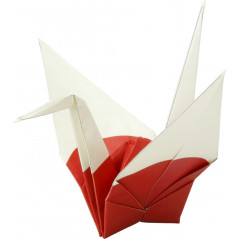 Papiers Origami - Pliage Grue - Exemple Origami de Grue Japonaise