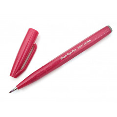 Crayon Pentel Brush Touch Felt-tip 1mm - Couleur Bourgogne - Ouvert