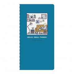 Carnet Japonais slim de 64 pages avec couverture à motif d'un intérieur cosy.